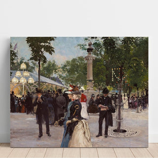 Sommeraften i Tivoli 1888 - Paul Fischer | Reproduction Tableau Décoration murale affiche copie