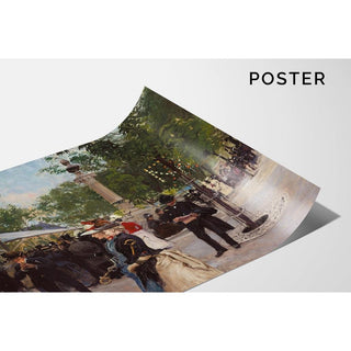 Sommeraften i Tivoli 1888 - Paul Fischer | Reproduction Tableau Décoration murale affiche copie