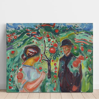 Sous les pommes rouges - Edvard Munch | Reproduction Tableau Décoration murale affiche copie