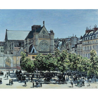 St. Germain l'Auxerrois - Claude Monet | Reproduction Tableau Décoration murale affiche copie