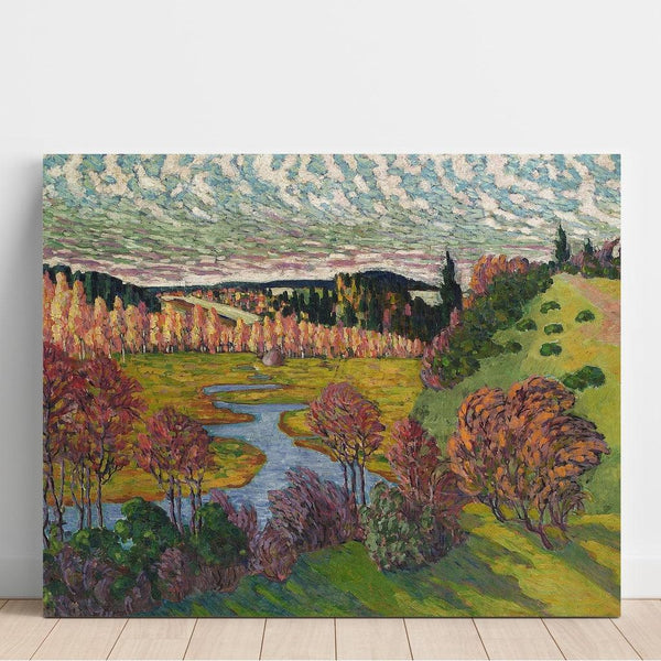 Riproduzione del dipinto Paesaggio autunnale - Konrad Mägi