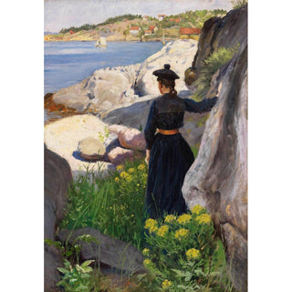 Sur la côte - Paul Fischer | Reproduction Tableau Décoration murale affiche copie