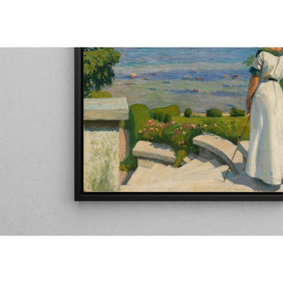 Sur la terrasse - Paul Fischer | Reproduction Tableau Décoration murale affiche copie