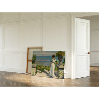 Sur la terrasse - Paul Fischer | Reproduction Tableau Décoration murale affiche copie