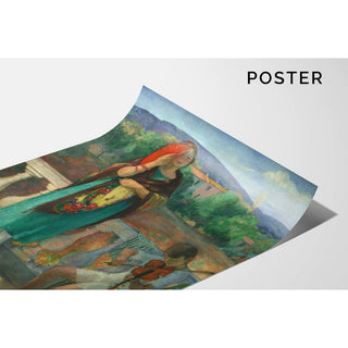 Sur le balcon - Henri Lebasque | Reproduction Tableau Décoration murale affiche copie