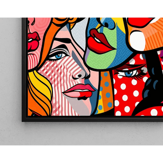 Tableau Pop Art - Visages Fragmentés | Reproduction Tableau Décoration murale affiche copie