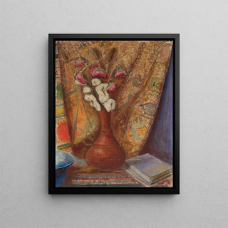 Tadeusz Makowski - Flowers in a clay flowervase.webp