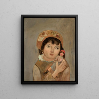 Tadeusz Makowski - Little girl with a doll.webp