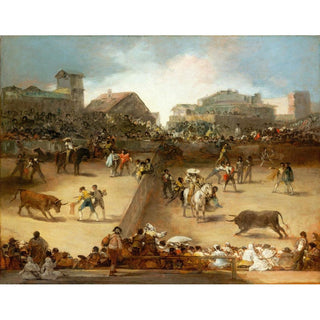 Tauromachie dans une arène divisée - Francisco de Goya | Reproduction Tableau Décoration murale affiche copie