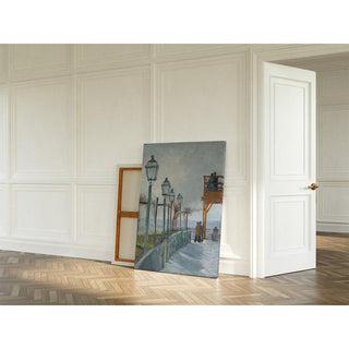 Terrasse et belvédère au Moulin de Blute-Fin, Montmartre - Vincent van Gogh | Reproduction Tableau Décoration murale affiche copie