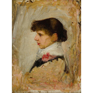 Tête d'un modèle - John William Waterhouse | Reproduction Tableau Décoration murale affiche copie