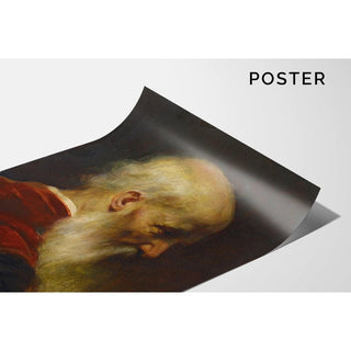 Tête d'un vieil homme - Jean-Léon Gérôme | Reproduction Tableau Décoration murale affiche copie