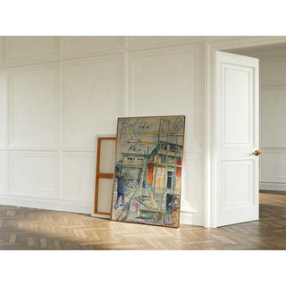 The Building of the Winter Studio - Edvard Munch | Reproduction Tableau Décoration murale affiche copie