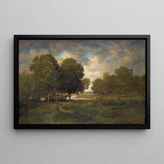 Thodore Rousseau - A River in a Meadow.webp