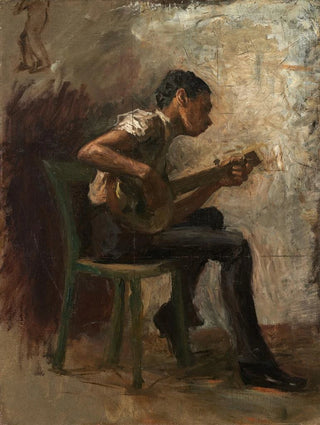 Thomas Eakins - Study for The Dancing Lesson The Banjo Player.webp