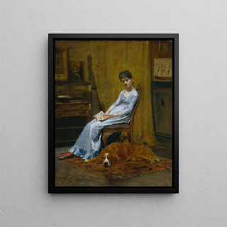 Thomas Eakins - The Artists Wife and His Setter Dog.webp