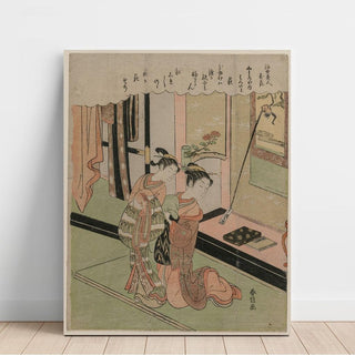 Trèfle des buissons - Suzuki Harunobu | Reproduction Tableau Décoration murale affiche copie