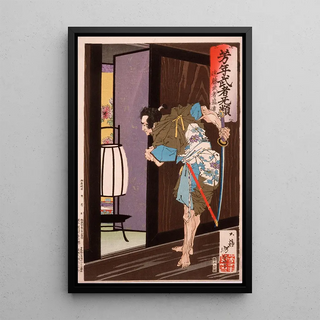 Tsukioka Yoshitoshi - End Musha Morito Approaching Kesas Bedroom.webp