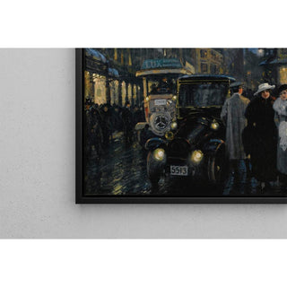 Une promenade nocturne sur le boulevard - Paul Fischer | Reproduction Tableau Décoration murale affiche copie