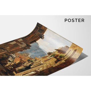 Une rue à Ragusa - Carl Moll | Reproduction Tableau Décoration murale affiche copie