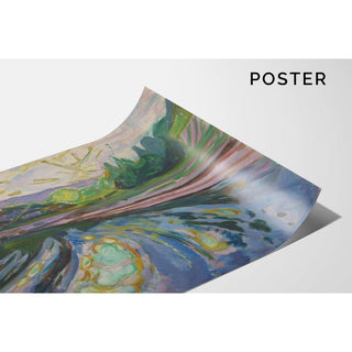 Vagues contre le rivage - Edvard Munch | Reproduction Tableau Décoration murale affiche copie