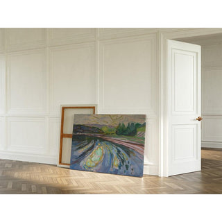 Vagues contre le rivage - Edvard Munch | Reproduction Tableau Décoration murale affiche copie