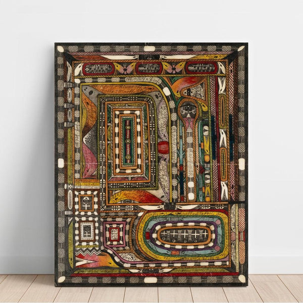 Reproduktion des Gemäldes Vallée du Hasli, dans l'Oberland bernois- Adolf Wölfli