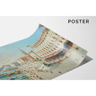 Venise, vue à vol d’oiseau avec Santa Maria della Salute au loin - Antonietta Brandeis | Reproduction Tableau Décoration murale affiche copie