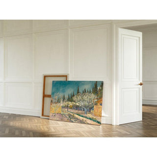 Verger bordé de cyprès - Vincent Van Gogh | Reproduction Tableau Décoration murale affiche copie