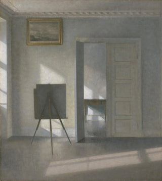 Vilhelm Hammershi - Interior with an Easel Bredgade 25.webp