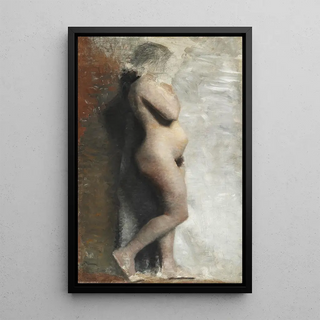 Vilhelm Hammershi - Ngen Kvindelig Model Staaende Profil mod hjre.webp