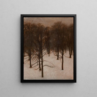 Vilhelm Hammershi - Sndermarken Park in winter.webp