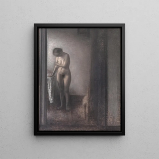 Vilhelm Hammershi - Standing Female Nude.webp