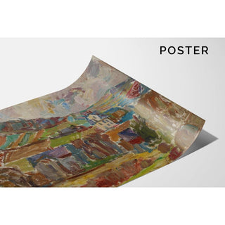 Village de montagne - Sasza Blonder | Reproduction Tableau Décoration murale affiche copie