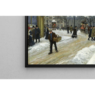Vinterdag in Kongens Nytorv - Paul Fischer | Reproduction Tableau Décoration murale affiche copie