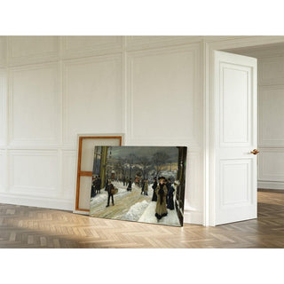 Vinterdag in Kongens Nytorv - Paul Fischer | Reproduction Tableau Décoration murale affiche copie