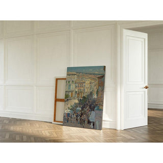 Vue d'une ville du sud de la France - Childe Hassam | Reproduction Tableau Décoration murale affiche copie