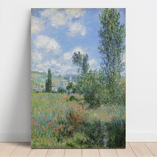 Vue de Vétheuil de Claude Monet | Reproduction Tableau Décoration murale affiche copie