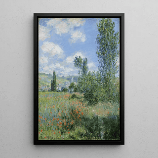 Vue de Vétheuil de Claude Monet | Reproduction Tableau Décoration murale affiche copie
