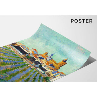 Vue des Saintes-Maries-de-la-Mer - Vincent Van Gogh | Reproduction Tableau Décoration murale affiche copie