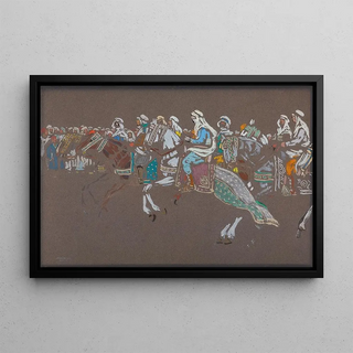 Wassily Kandinsky - Arab cavalry.webp