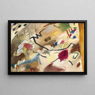Wassily Kandinsky - Improvisation mit Pferden Studie fr Improvisation 20.webp