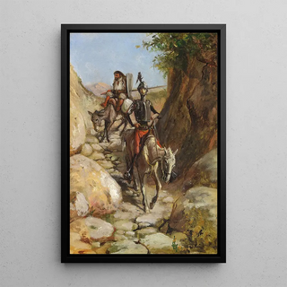 Wilhelm Marstrand - Don Quixote og Sancho Pancha kommer hjem fra de sorte bjerge.webp
