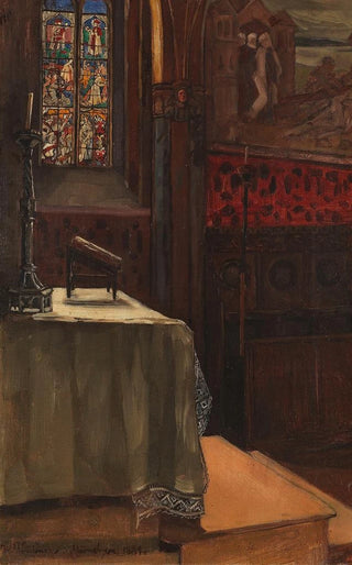 Wilhelm Trbner - Pippinger Kirche bei Pasing.webp