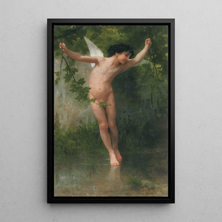 William Bouguereau - Cupid flying over water.webp