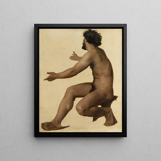William Bouguereau - Etude dhomme les bras tendus huile sur toile.webp