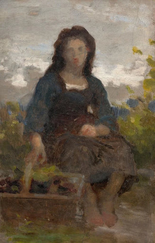 William Bouguereau - Study of a young grape harvester.webp