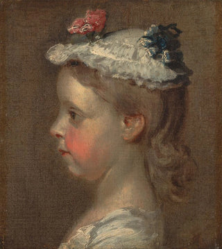 William Hogarth - Study of a Girls Head.webp