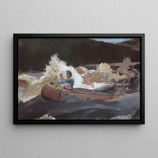 Winslow Homer - Shooting the Rapids Saguenay River.webp