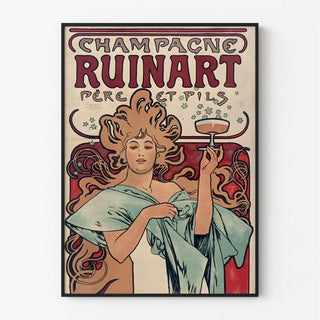 de "Champagne Ruinart Père et Fils" 1896 - Alphonse Mucha